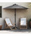 vidaXL Garden Parasol Anthracite 294 x 150 x 223 cm