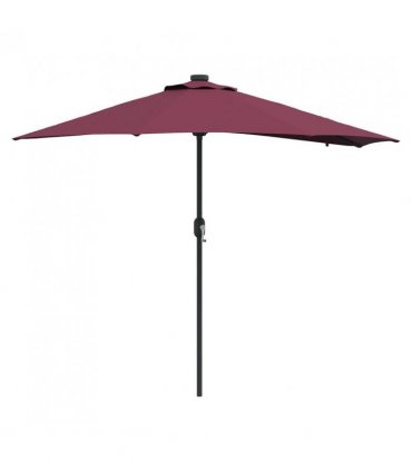 vidaXL Garden Parasol Bordeaux Red 294 x 150 x 223 cm
