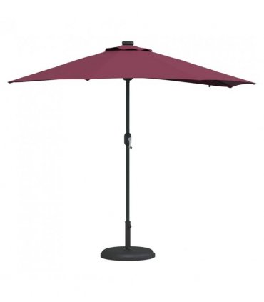 vidaXL Garden Parasol Bordeaux Red 294 x 150 x 223 cm