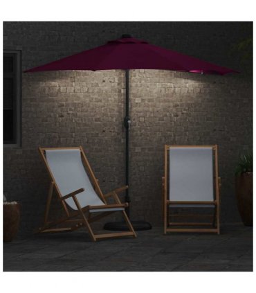vidaXL Garden Parasol Bordeaux Red 294 x 150 x 223 cm