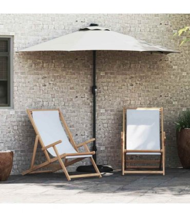 vidaXL Garden Parasol Sand 294 x 150 x 223 cm Polyester and Steel