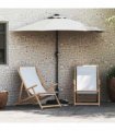 vidaXL Garden Parasol Sand 294 x 150 x 223 cm Polyester and Steel