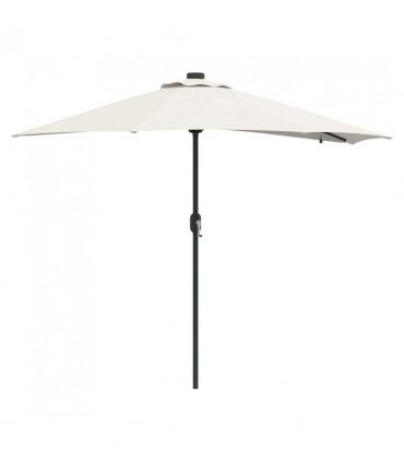 vidaXL Garden Parasol Sand 294 x 150 x 223 cm Polyester and Steel