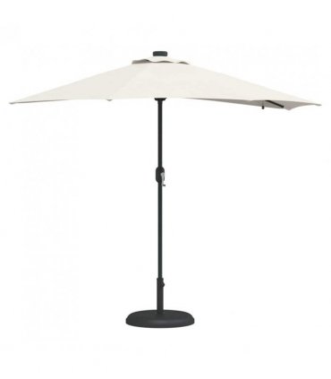 vidaXL Garden Parasol Sand 294 x 150 x 223 cm Polyester and Steel