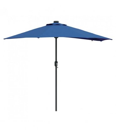 vidaXL Garden Parasol 294 x 150 x 223 cm Polyester and Steel Azurblau