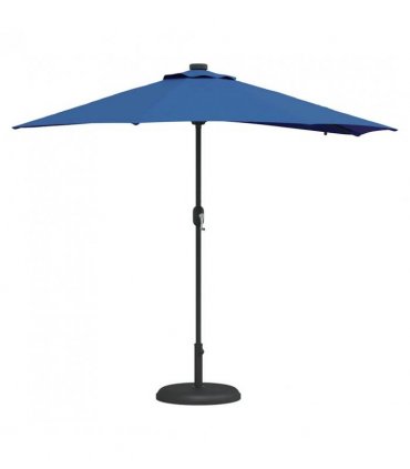 vidaXL Garden Parasol 294 x 150 x 223 cm Polyester and Steel Azurblau