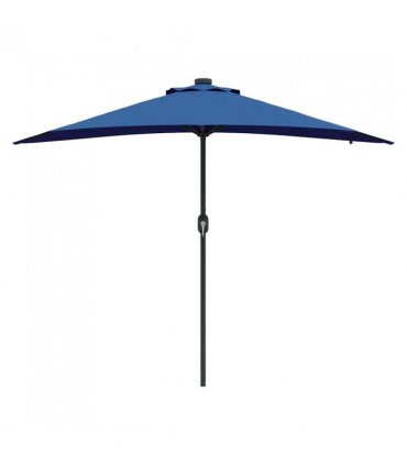 vidaXL Garden Parasol 294 x 150 x 223 cm Polyester and Steel Azurblau