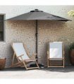 vidaXL Garden Parasol Anthracite 294 x 150 x 224 cm