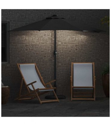vidaXL Garden Parasol Anthracite 294 x 150 x 224 cm