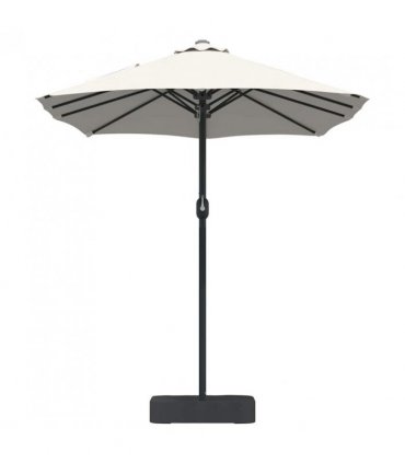 vidaXL Garden Parasol Sand 385 x 209 x 244 cm Polyester and Steel