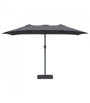 vidaXL Garden Parasol Anthracite 385 x 209 x 244 cm Polyester