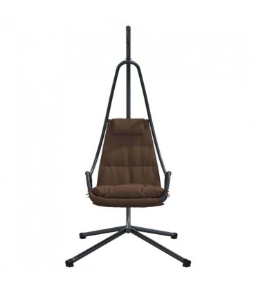 vidaXL Hanging Egg Chair Folding Coffee 94 x 107 x 196.5 cm Steel