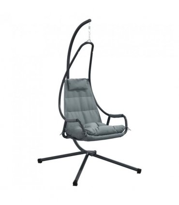 vidaXL Hanging Egg Chair Folding Anthracite 94 x 107 x 196.5 cm Steel