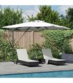 vidaXL Umbrella Sand 286 x 284 x 270 cm Aluminium and Polyester