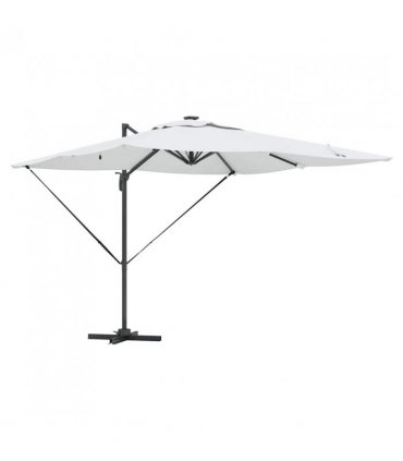 vidaXL Umbrella Sand 286 x 284 x 270 cm Aluminium and Polyester