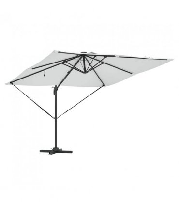 vidaXL Umbrella Sand 286 x 284 x 270 cm Aluminium and Polyester