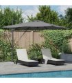 vidaXL Umbrella Antraciet 286 x 284 x 270 cm Aluminium and Polyester — Colour: Anthracite