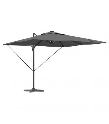 vidaXL Umbrella Antraciet 286 x 284 x 270 cm Aluminium and Polyester — Colour: Anthracite