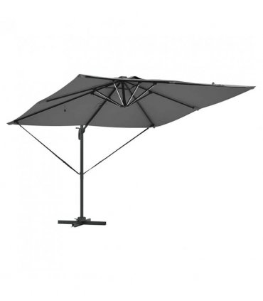 vidaXL Umbrella Antraciet 286 x 284 x 270 cm Aluminium and Polyester — Colour: Anthracite