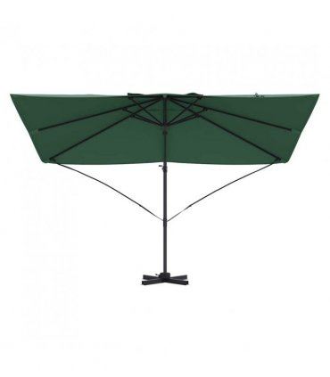 vidaXL Umbrella Green 351 x 250 x 260 cm Polyester and Aluminium