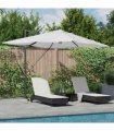 vidaXL Umbrella Sand 351 x 250 x 253 cm Polyester and Aluminium