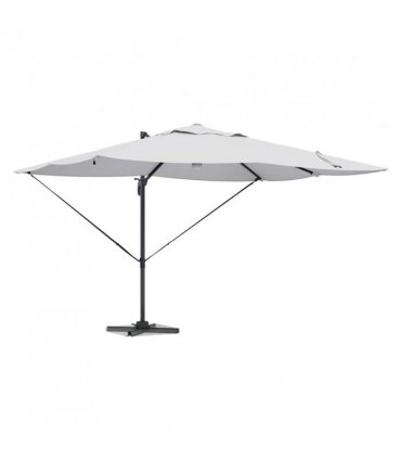 vidaXL Umbrella Sand 351 x 250 x 253 cm Polyester and Aluminium