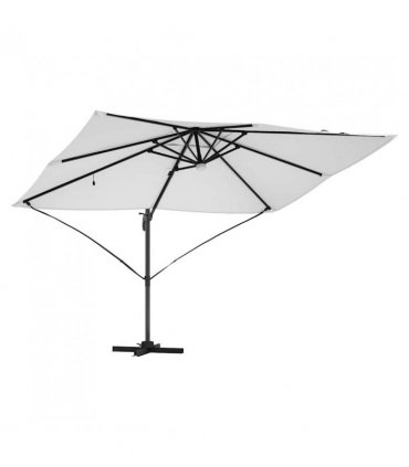 vidaXL Umbrella Sand 351 x 250 x 253 cm Polyester and Aluminium