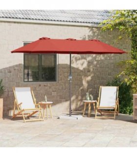 vidaXL Garden Parasol Terracotta 370 x 197 x 239 cm