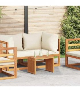 vidaXL Garden Side Table Brown 50 x 32.5 x 35 cm Solid Teak Wood — Model: Single table (50 x 32.5 x 35 cm)