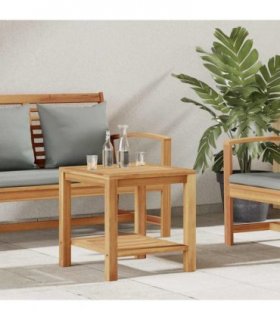 vidaXL Coffee Table with Storage Brown 45 x 45 x 45 cm Solid Teak Wood
