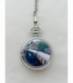 Pocket watch Boxx Train Picture M5061Train Silver 20.00 cm Durable Vintage