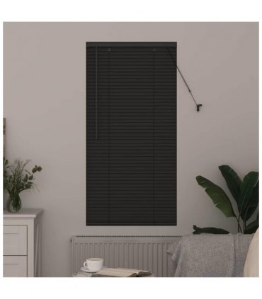 vidaXL Venetian Blinds Manual Dark Grey 130 x 60 cm Aluminium — Size: 60 x 130 cm