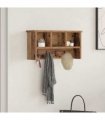 vidaXL Wall-Mounted Coat Rack Old Wood 50 x 16 x 26 cm Engineered wood