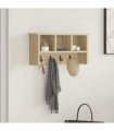 vidaXL Wall-Mounted Coat Rack with Shelf Sonoma Oak 50 x 16 x 26 cm