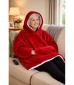 Ultra Plush Blanket Hoodie Red