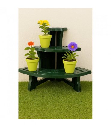 E´tage`re Corner — Colour: Green, Size: 61 x 48 x 50