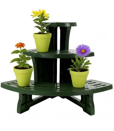 E´tage`re Corner — Colour: Green, Size: 61 x 48 x 50