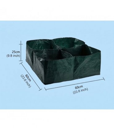 Garden Vegetable Planter Bag 4 Compartments