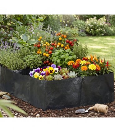 Garden Vegetable Planter Bag 6 Compartments — Size: 90 x 60 x 25 cm