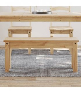 vidaXL Dining Bench PANAMA 105x30x45 cm Solid Wood Pine — Colour: brown