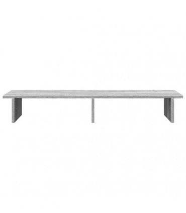 vidaXL Monitor Stand Grey Sonoma 100x27x15 cm Engineered Wood