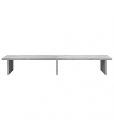vidaXL Monitor Stand Concrete Grey 100x27x15 cm Engineered Wood
