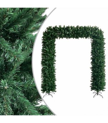 vidaXL Christmas Tree Arch Green 240 cm — Size: 240 x 215 cm