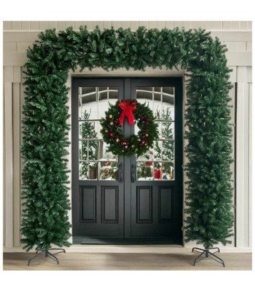 vidaXL Christmas Tree Arch Green 240 cm — Size: 240 x 215 cm