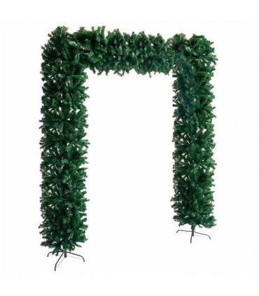 vidaXL Christmas Tree Arch Green 240 cm — Size: 240 x 215 cm