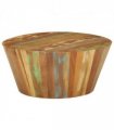 vidaXL Coffee Table Ø65x31 cm Solid Reclaimed Wood — Colour: mixed colour finish, Size: Ø 65 x 31 cm