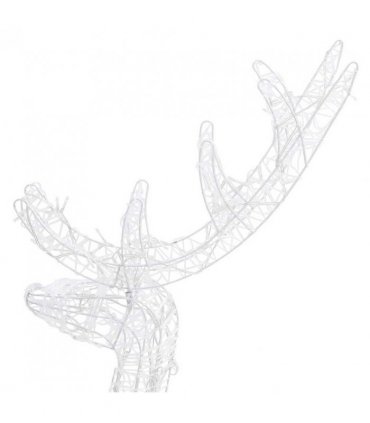 vidaXL Acrylic Reindeer Family Christmas Decoration 300 LED Warm White