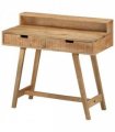 vidaXL Desk 100x45x90 cm Solid Rough Mango Wood — Colour: Natural