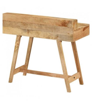 vidaXL Desk 100x45x90 cm Solid Rough Mango Wood — Colour: Natural
