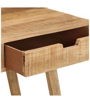 vidaXL Desk 100x45x90 cm Solid Rough Mango Wood — Colour: Natural